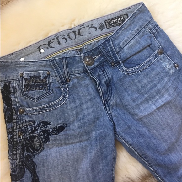 Rerock Denim - Rerock Light Blue Embroidered Jeans